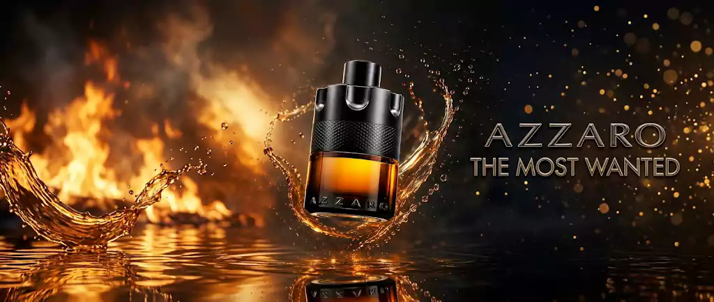 شیشه استوانهای و مدرن عطر آزارو د موست وانتد پارفوم مردانه با رایحه کاراملی