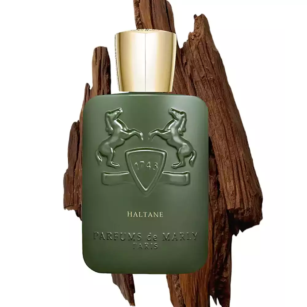 Parfums de MarlyHaltane بطری سبز زیتونی و درپوش طلایی عطر ادکلن پارفومز د مارلی هالتانه اصل